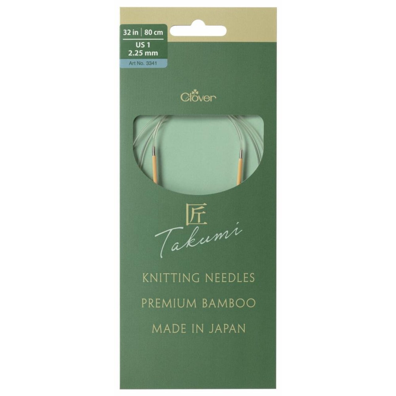 Clover Takumi PRO 32" (60cm) Bamboo Circular Knitting Needles